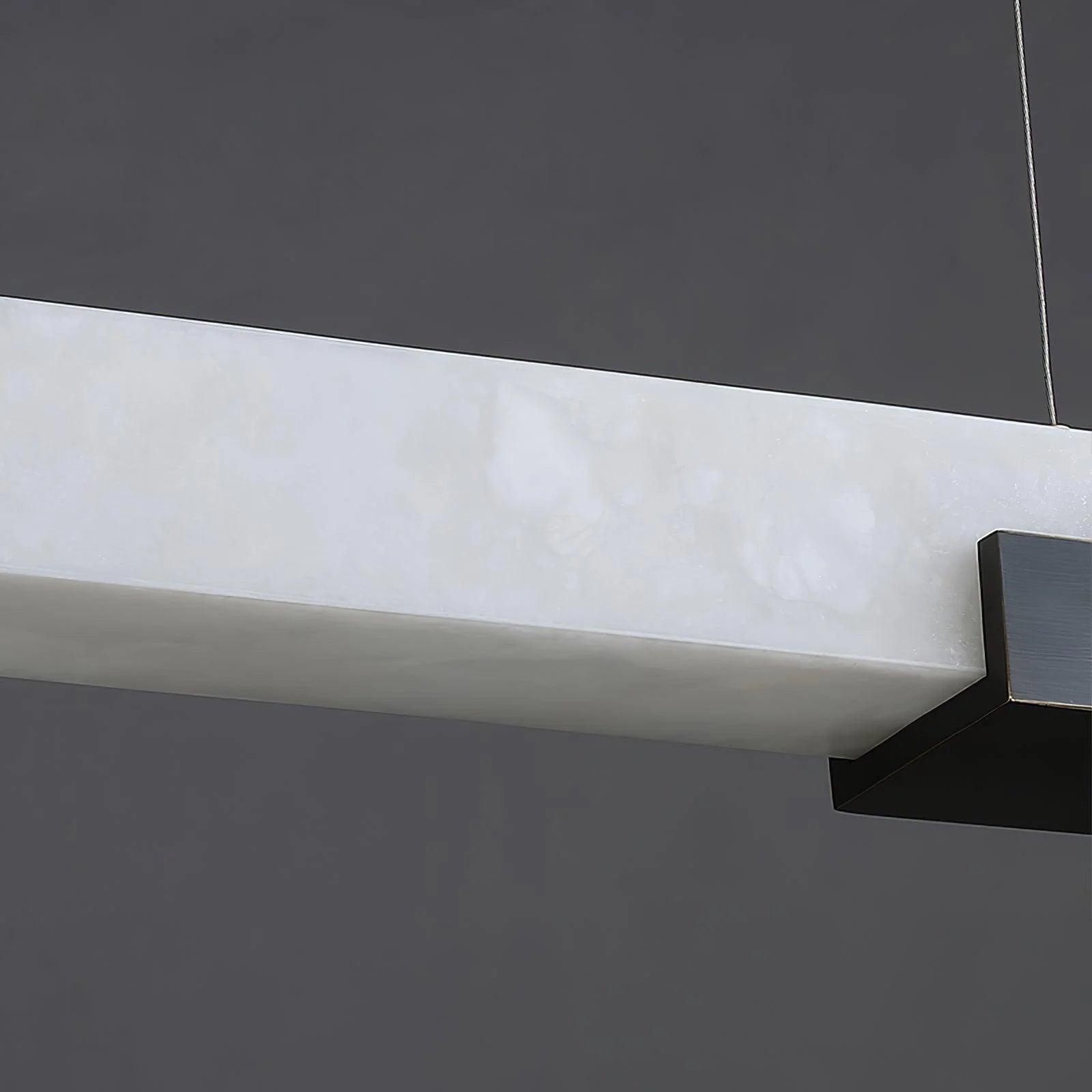 Alabaster Cary Black Pendant Light