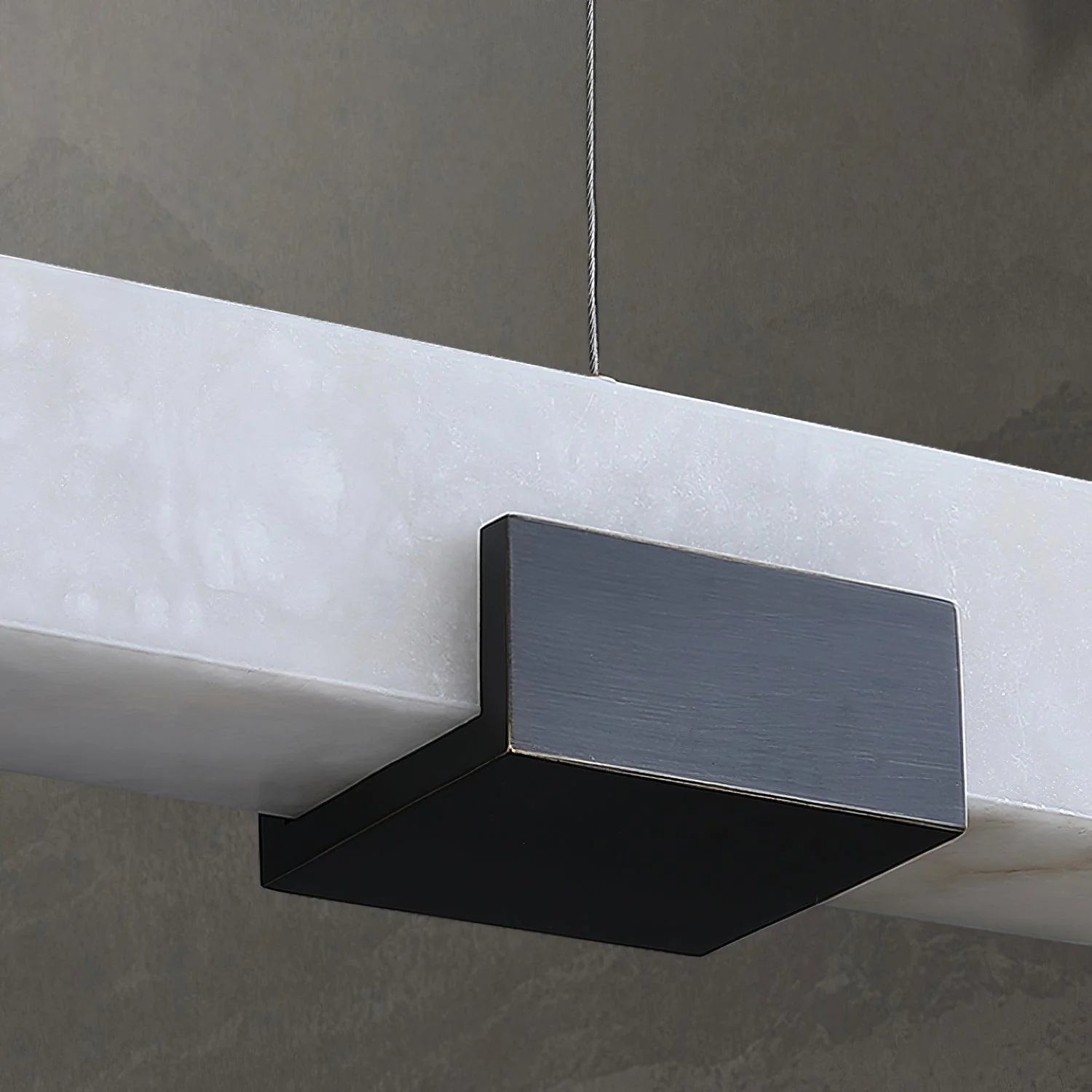 Alabaster Cary Black Pendant Light