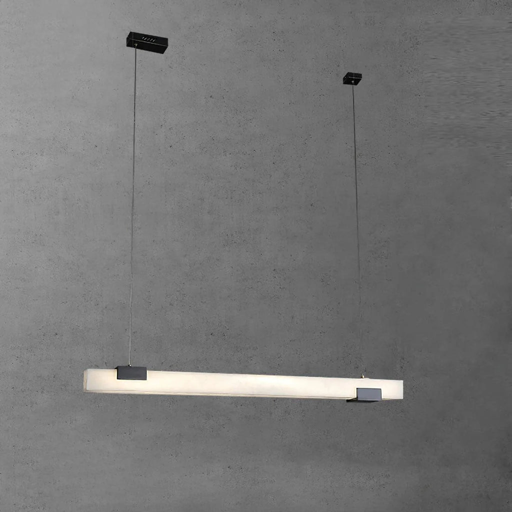 Alabaster Cary Black Pendant Light