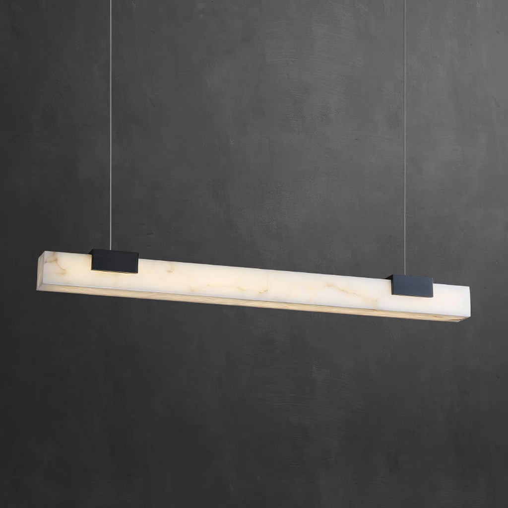 Alabaster Cary Black Pendant Light