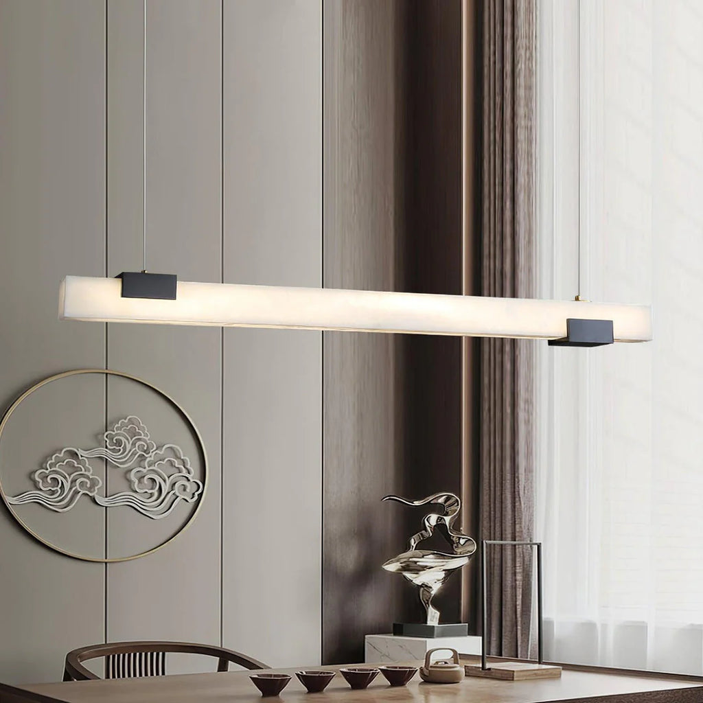 Alabaster Cary Black Pendant Light