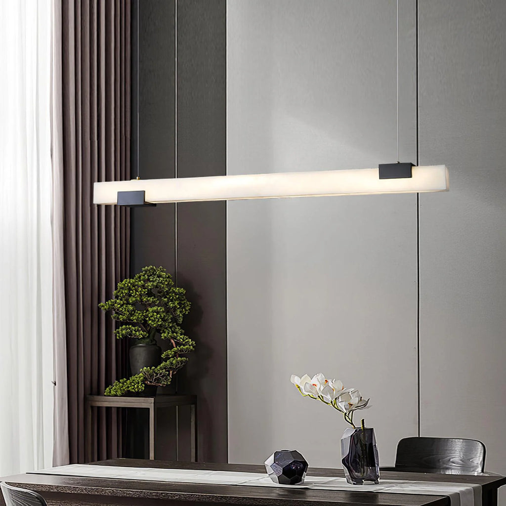 Alabaster Cary Black Pendant Light