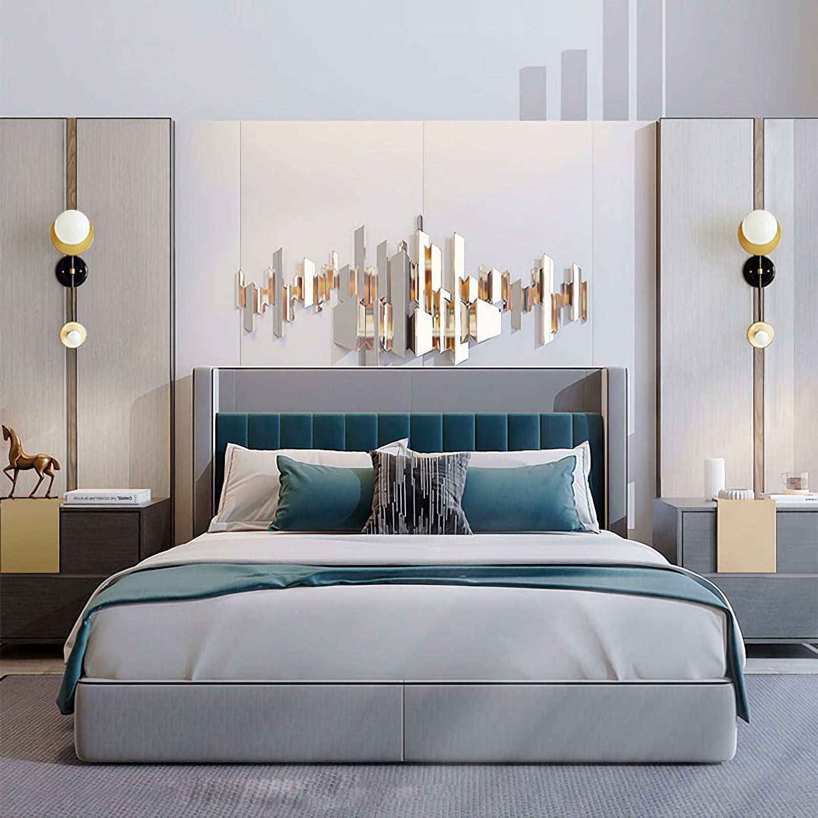 Contemporary Geometric Composition Wall Lamp