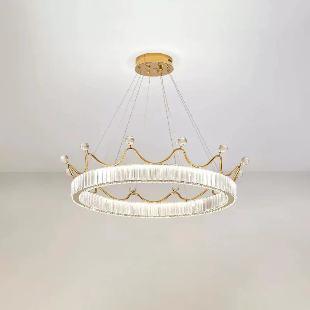 Crown Crystal Round Crystal Chandelier