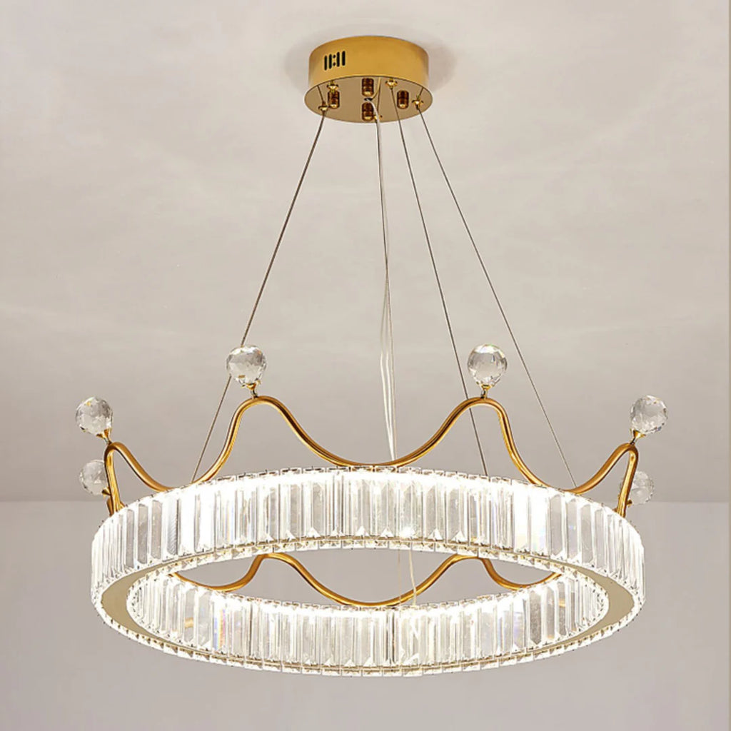 Crown Crystal Round Crystal Chandelier