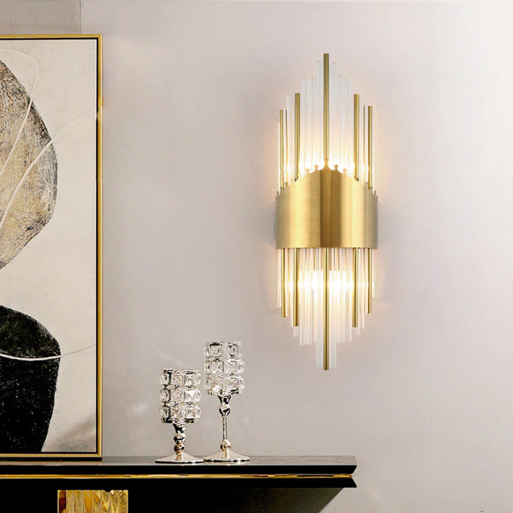 Crystal Rod Wall Sconce