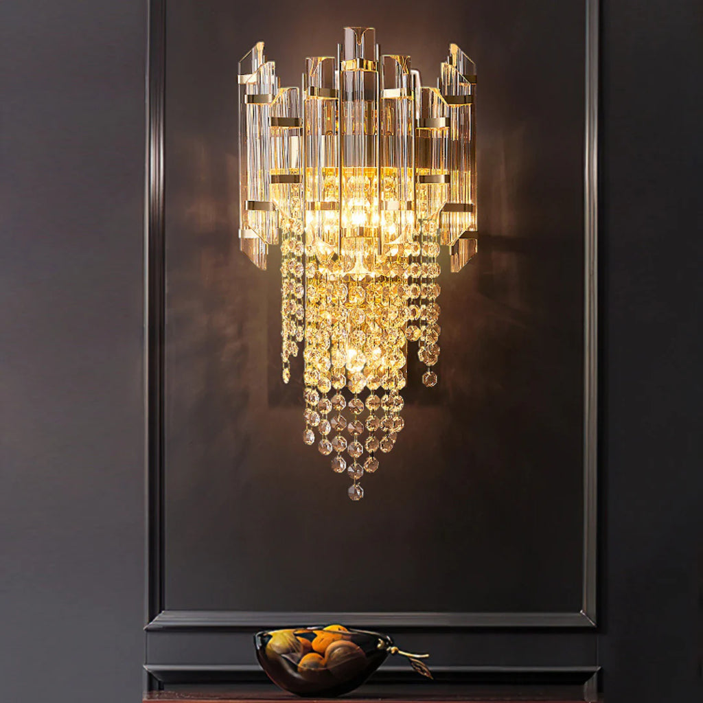 Crystal Tiered Luxury Wall Lamp
