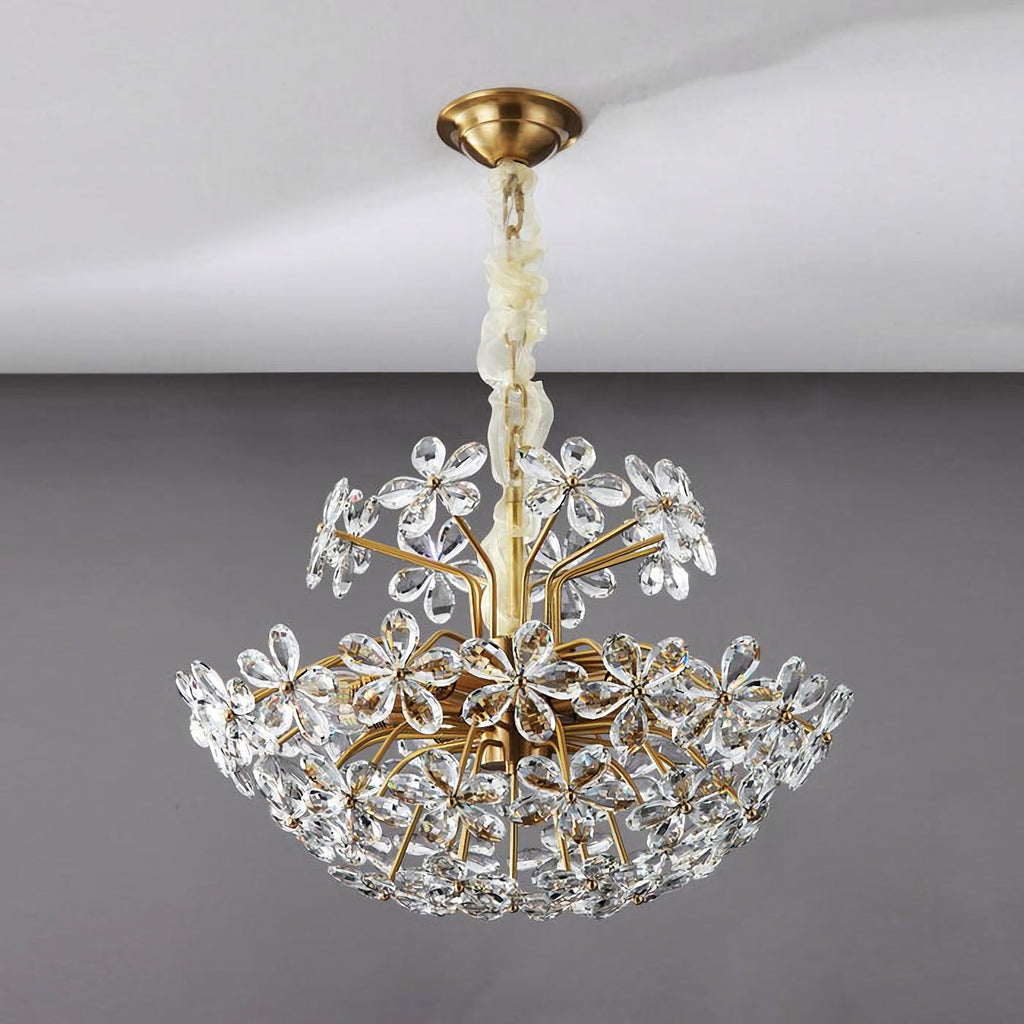 Crystal Flower Chandelier