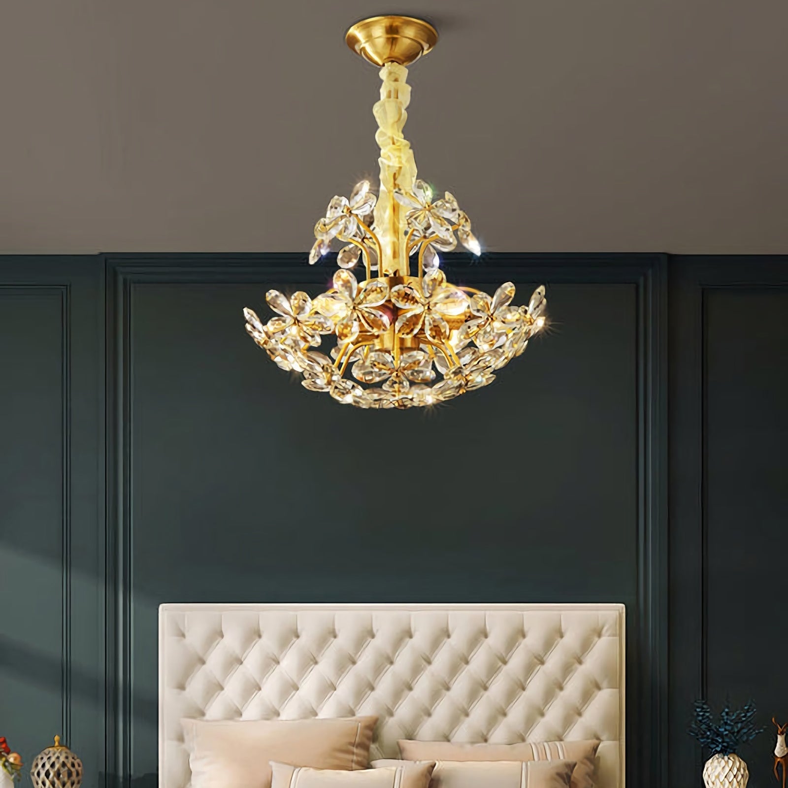 Crystal Flower Chandelier