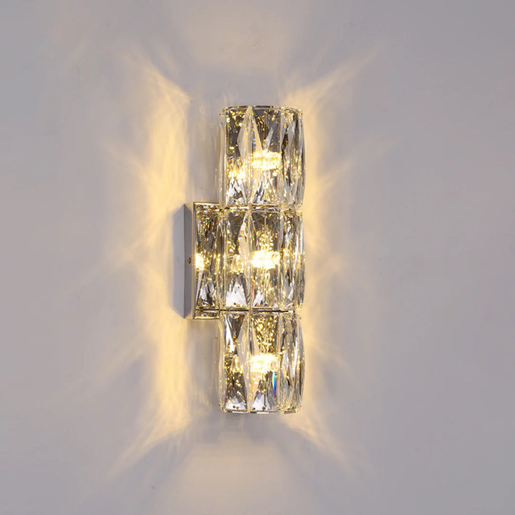 Cylindrical Crystal Wall Lamp