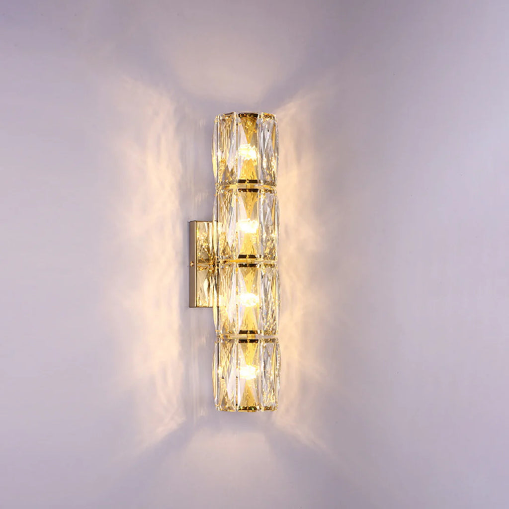 Cylindrical Crystal Wall Lamp