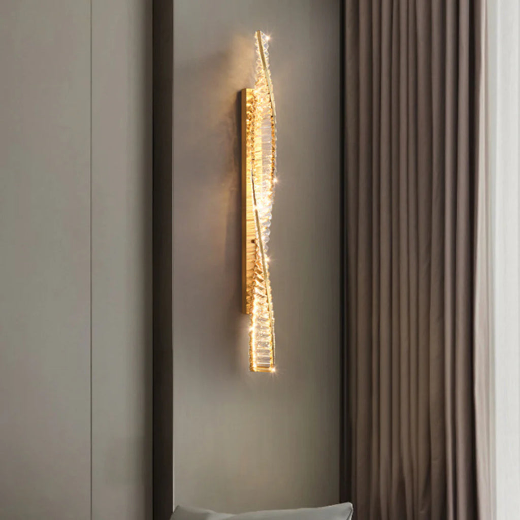 Dna Double Helix Crystal Wall Light