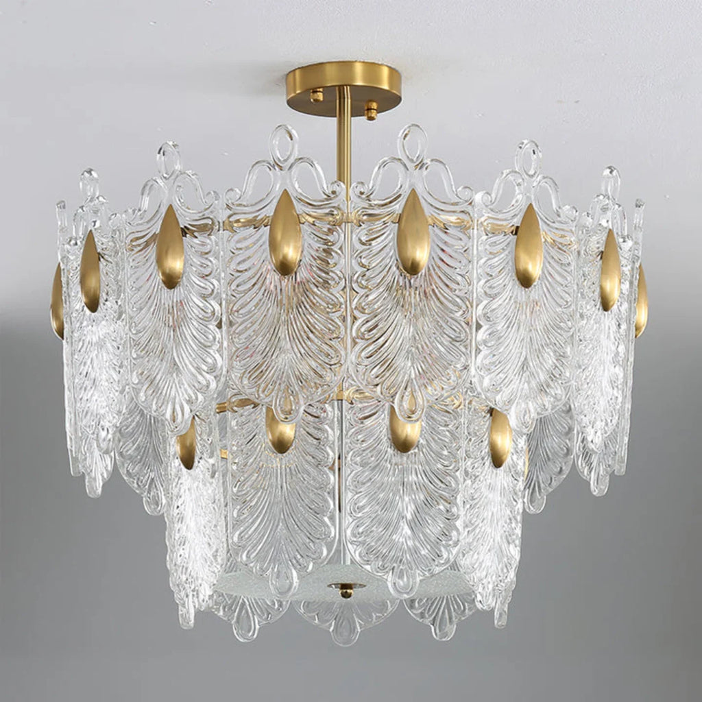 Decazes Texture Glass Chandelier