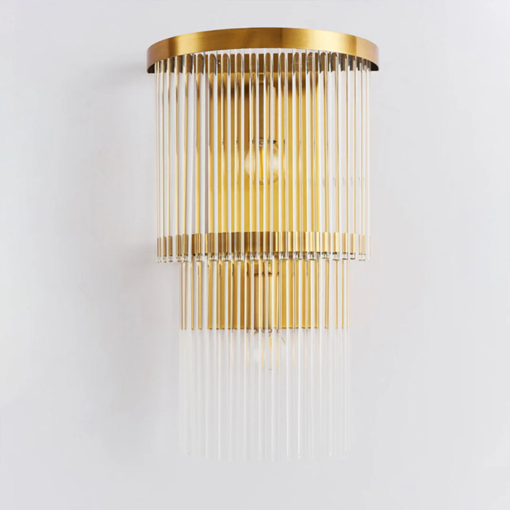 East Antique Brass Finish Wall Lamp