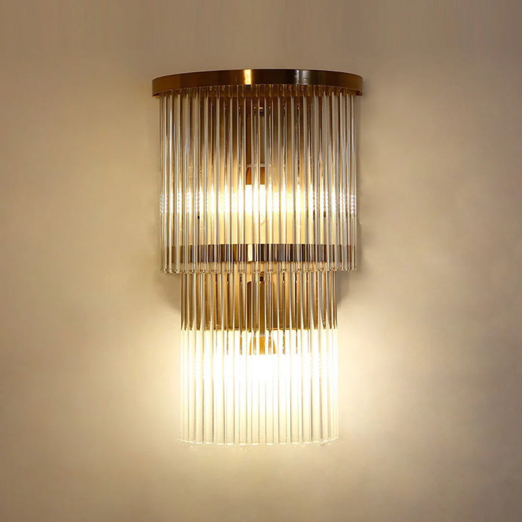 East Antique Brass Finish Wall Lamp