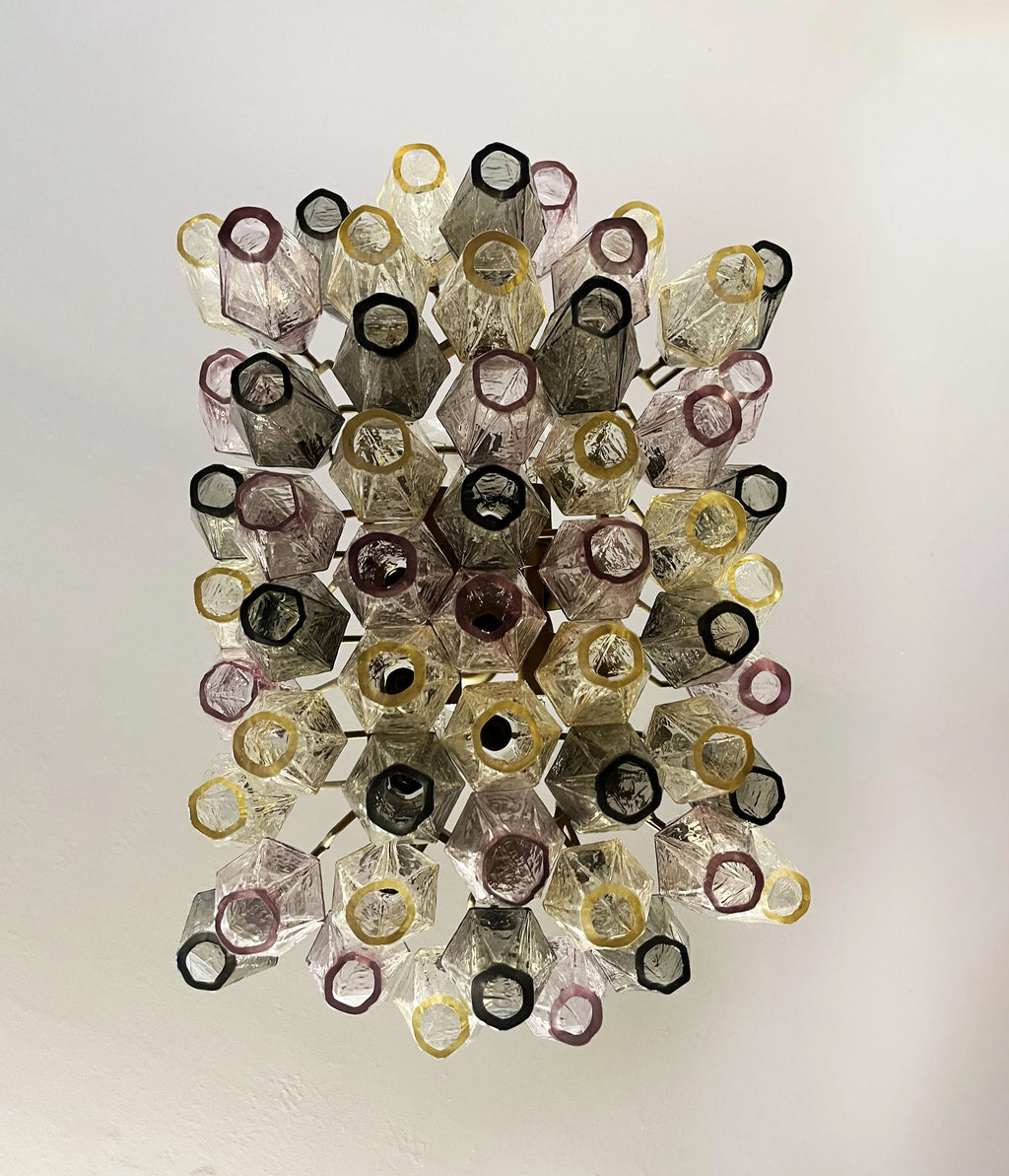 Poliedri Murano Colorful Chandelier