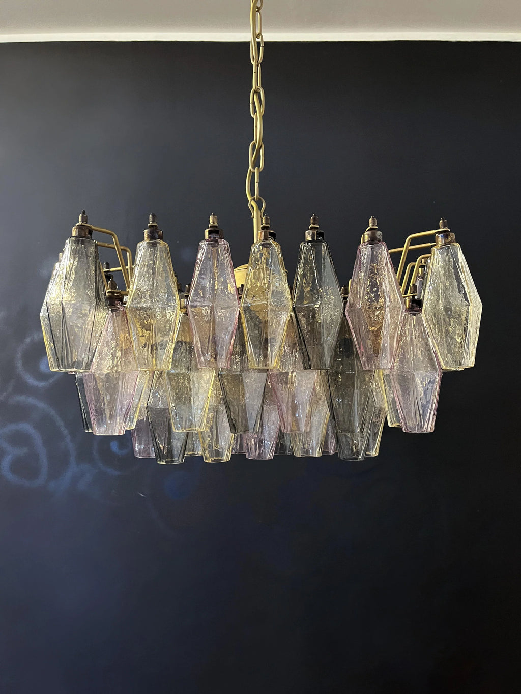 Poliedri Murano Colorful Chandelier