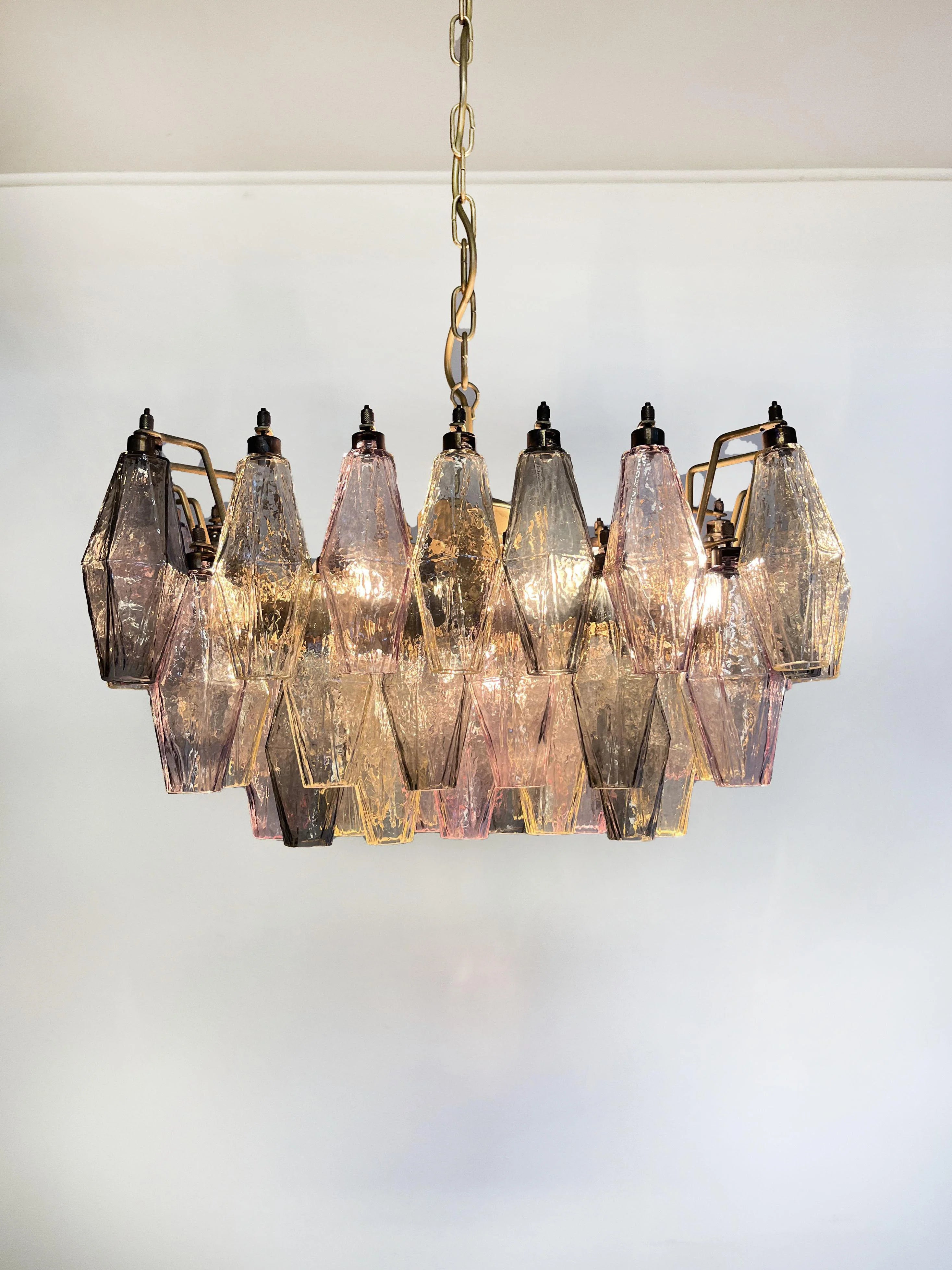 Poliedri Murano Colorful Chandelier