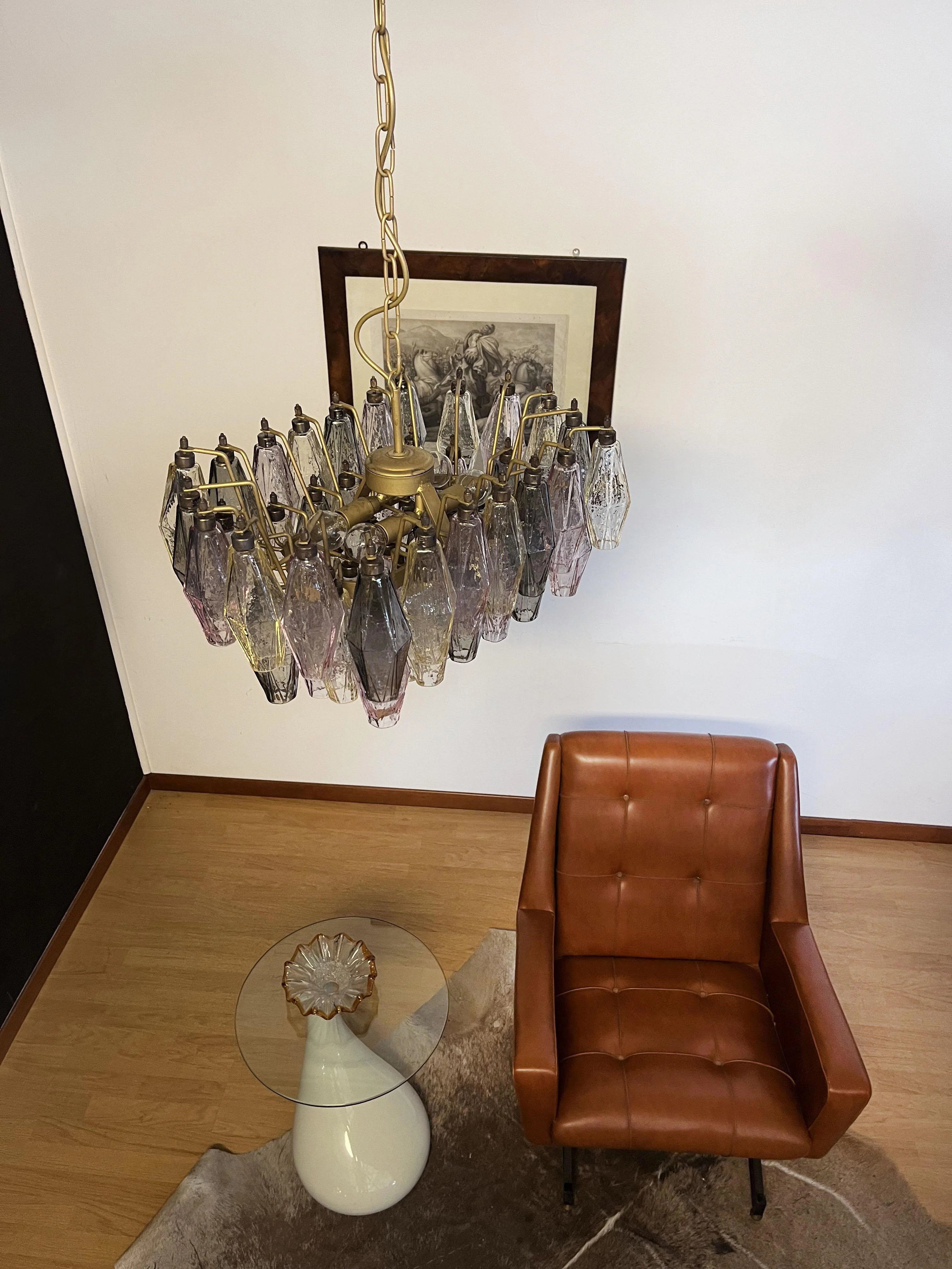 Poliedri Murano Colorful Chandelier