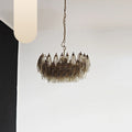 Poliedri Murano Smoked Chandelier