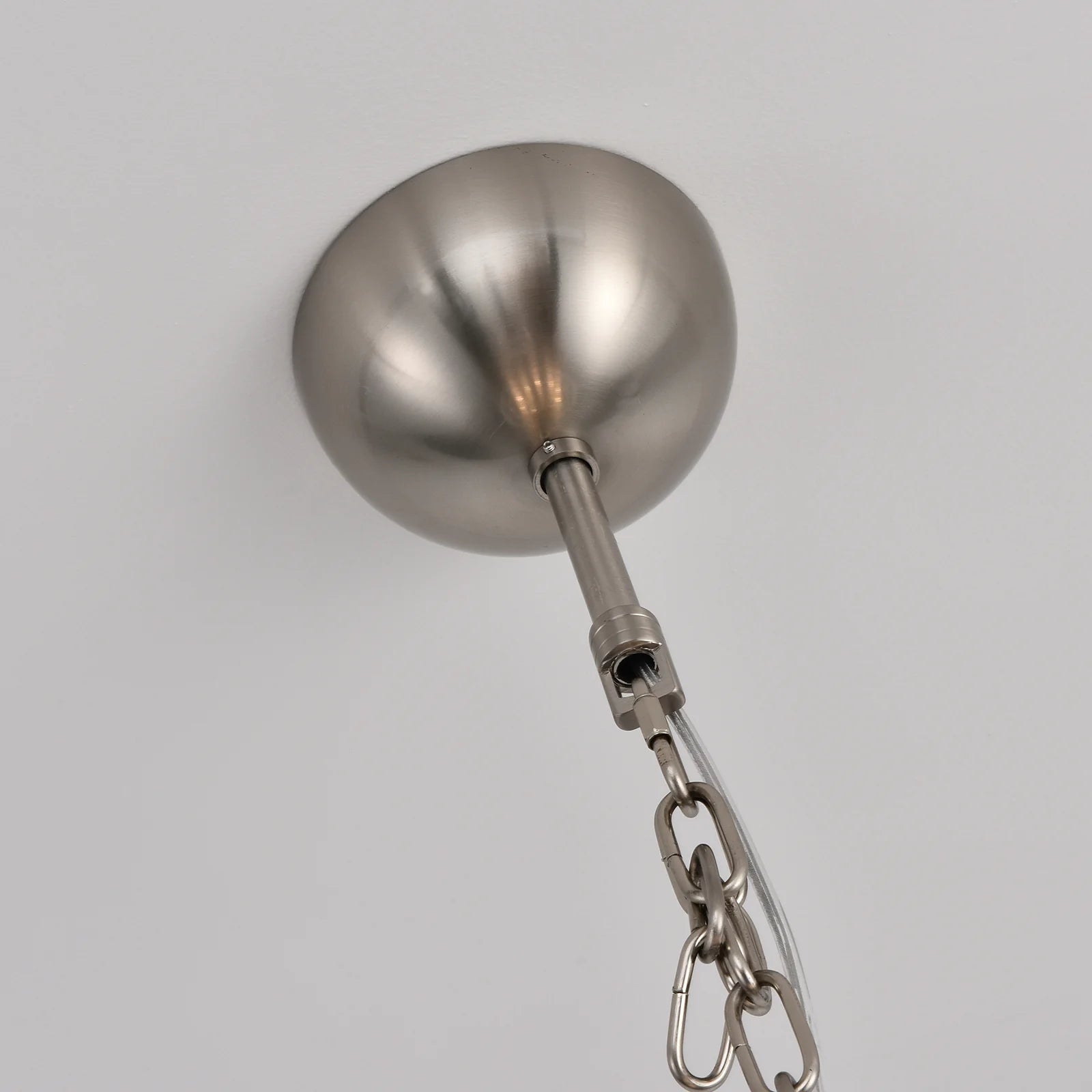 Elegant White Murano Disc Chandelier