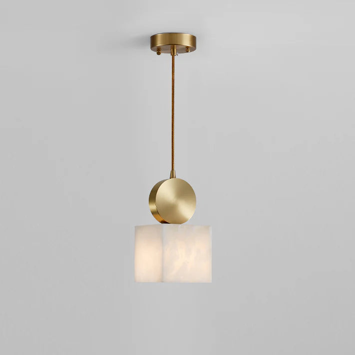 Etruscan Alabaster Pendant Light