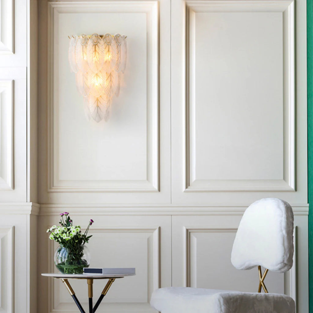 Feather Crystal Wall Lamp