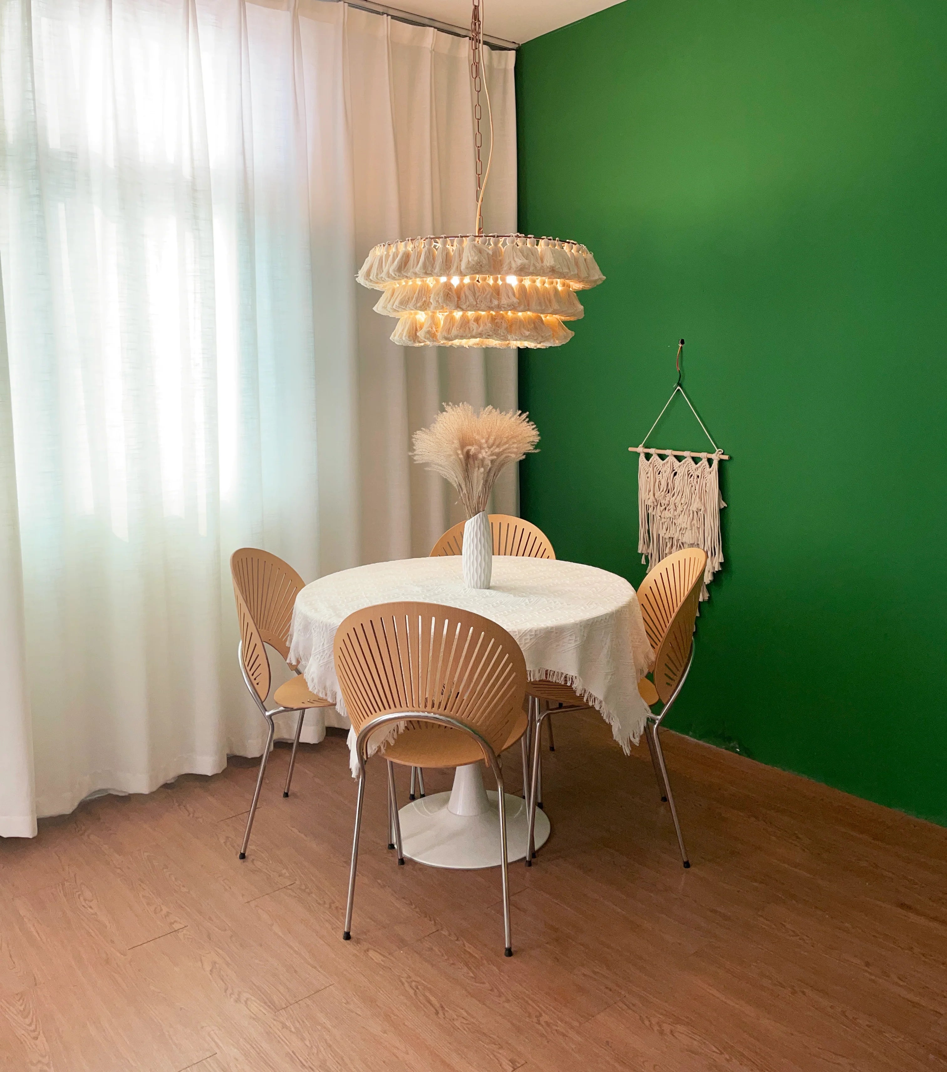 Fela Fabric Tassel Chandelier