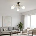 Floral Petal Globe Chandelier