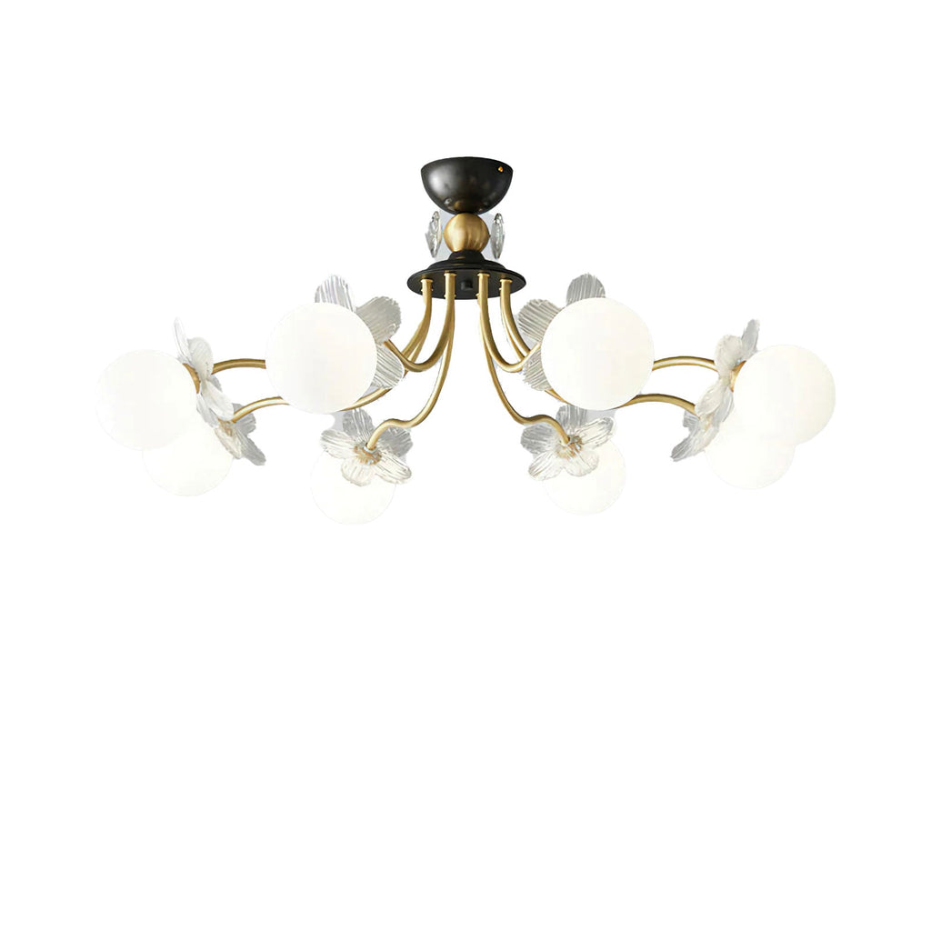 Floral Petal Globe Chandelier