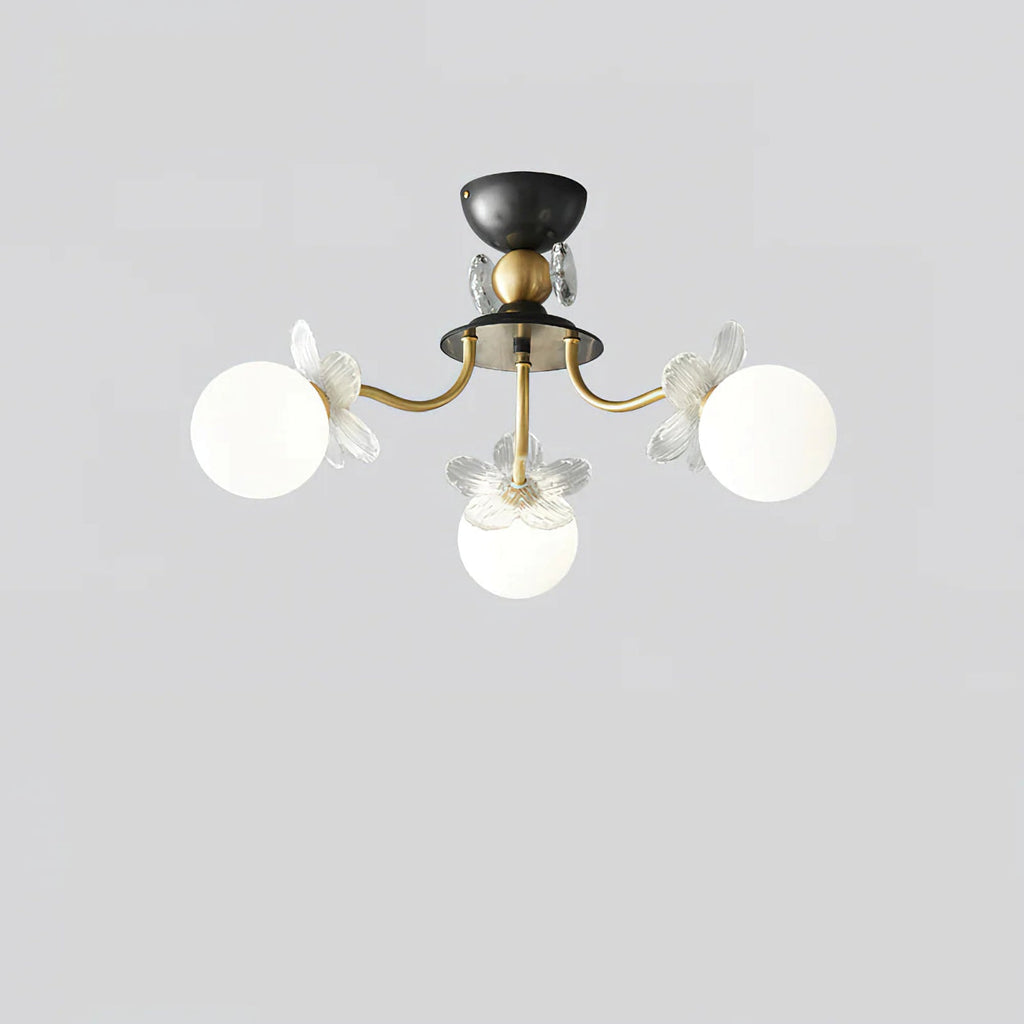 Floral Petal Globe Chandelier