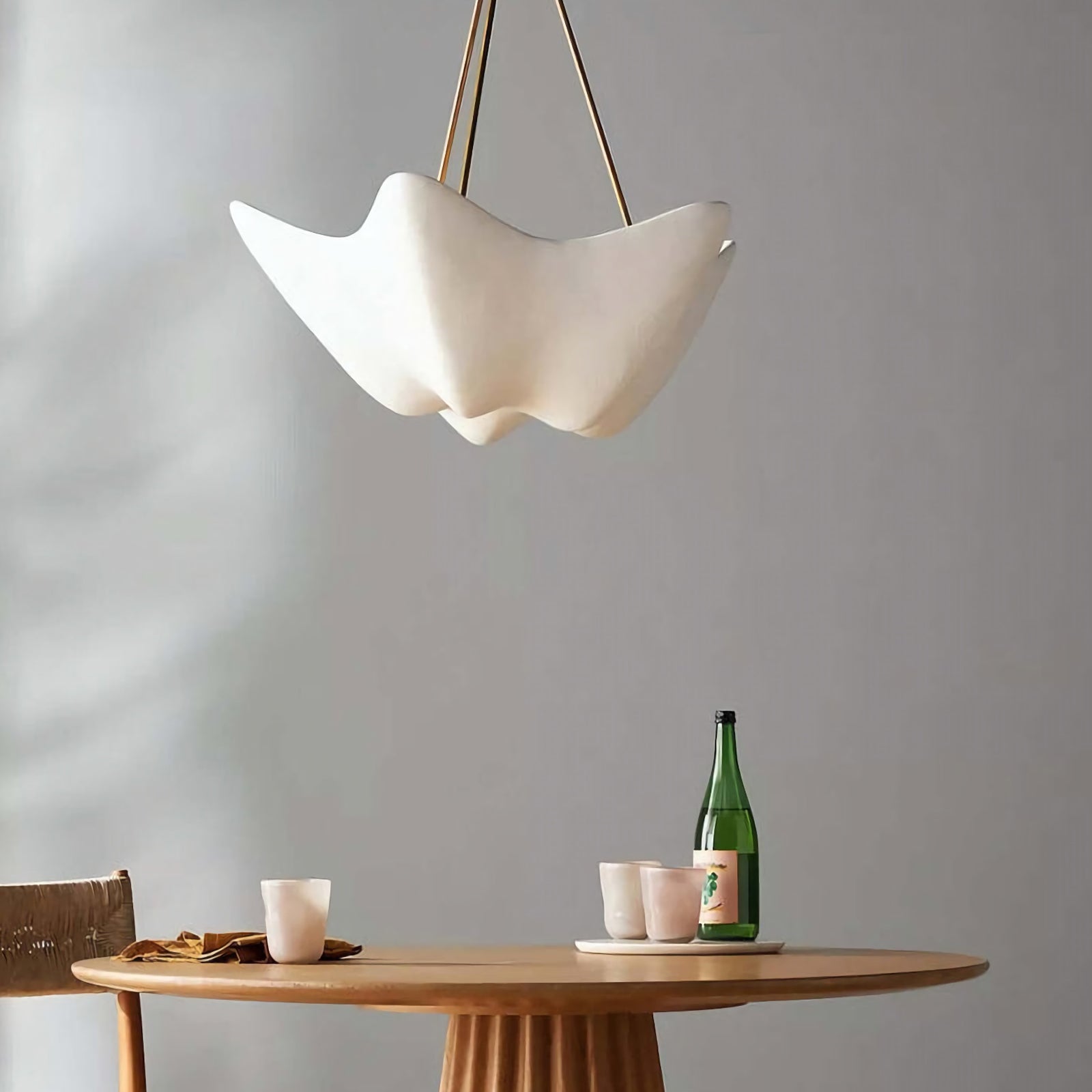 Flowing Plaster Chandelier