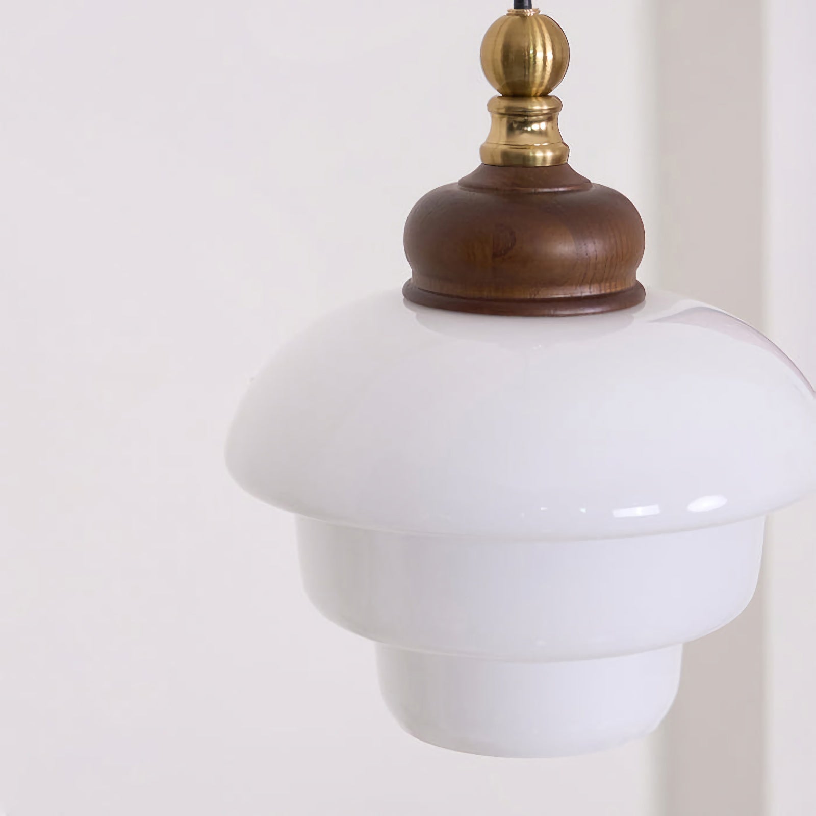 Nordic Cream White Glass Pendant Lights