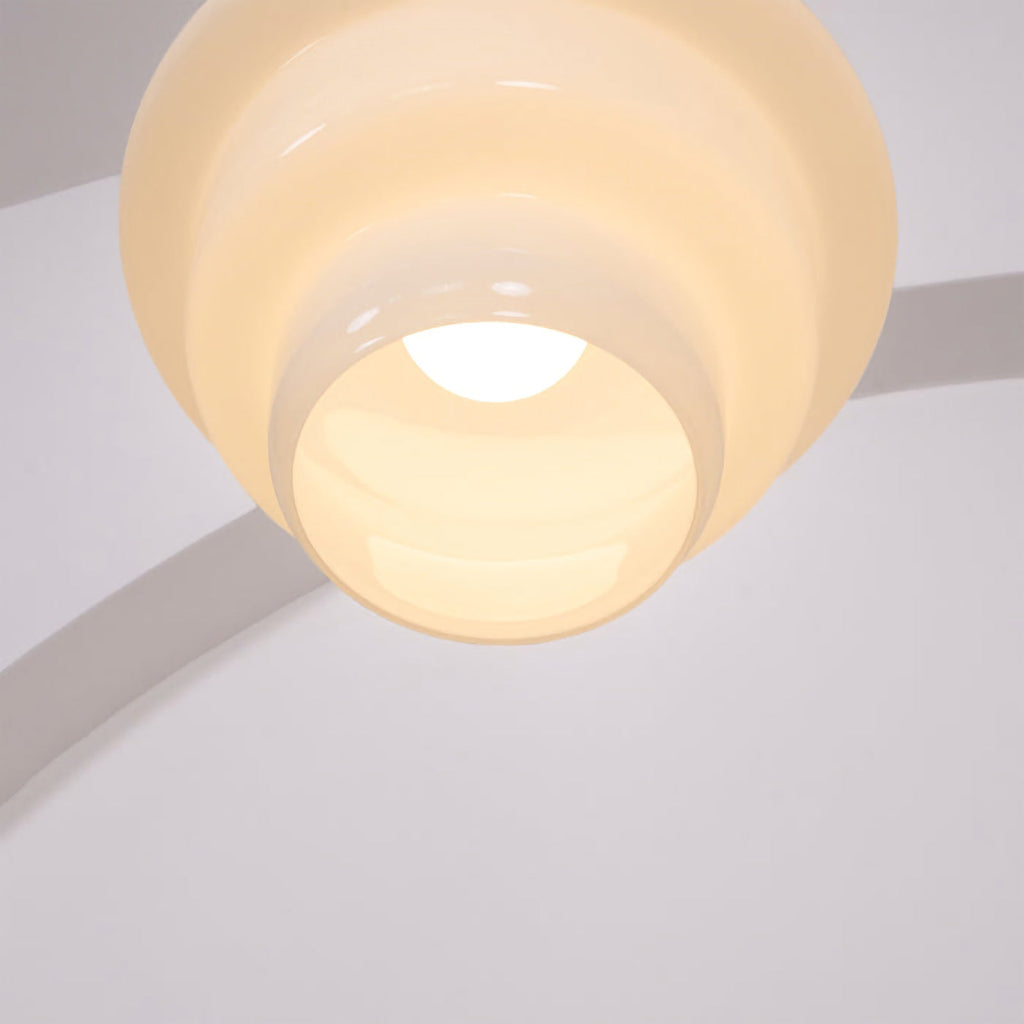 Nordic Cream White Glass Pendant Lights