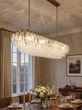 Elegant Transparent Murano Poliedri Chandelier