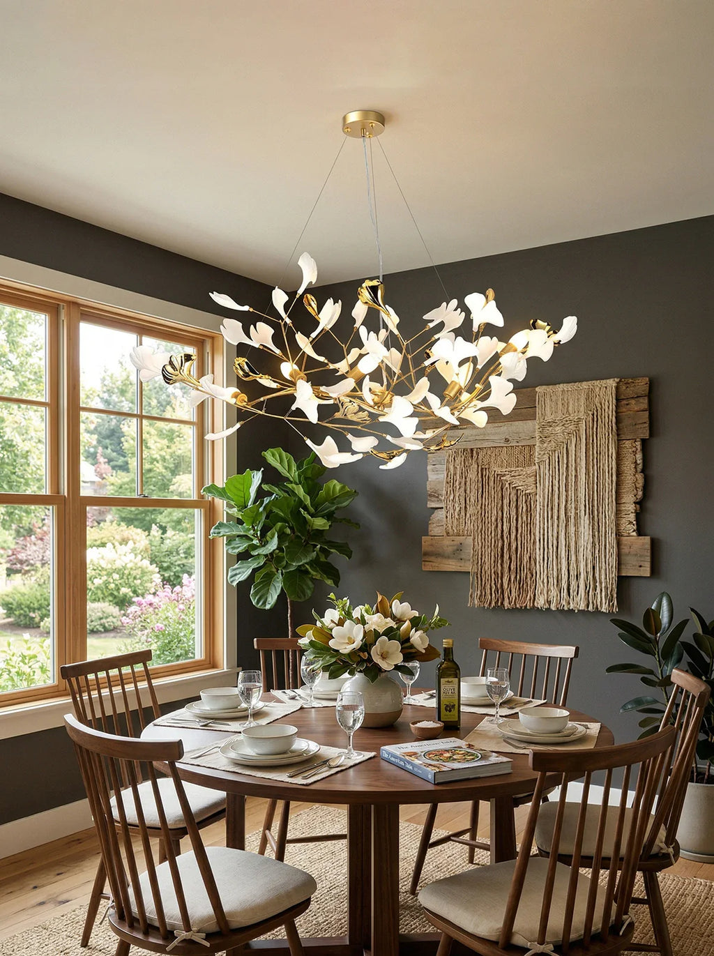 Gingko Ceramic Chandelier S