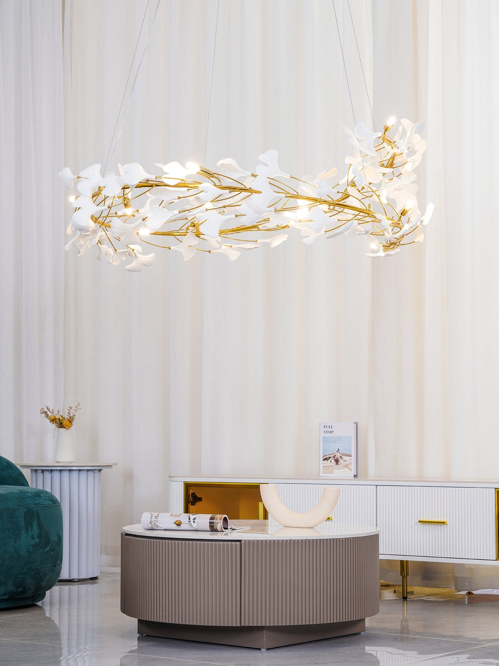 Gingko Ceramic Chandelier U