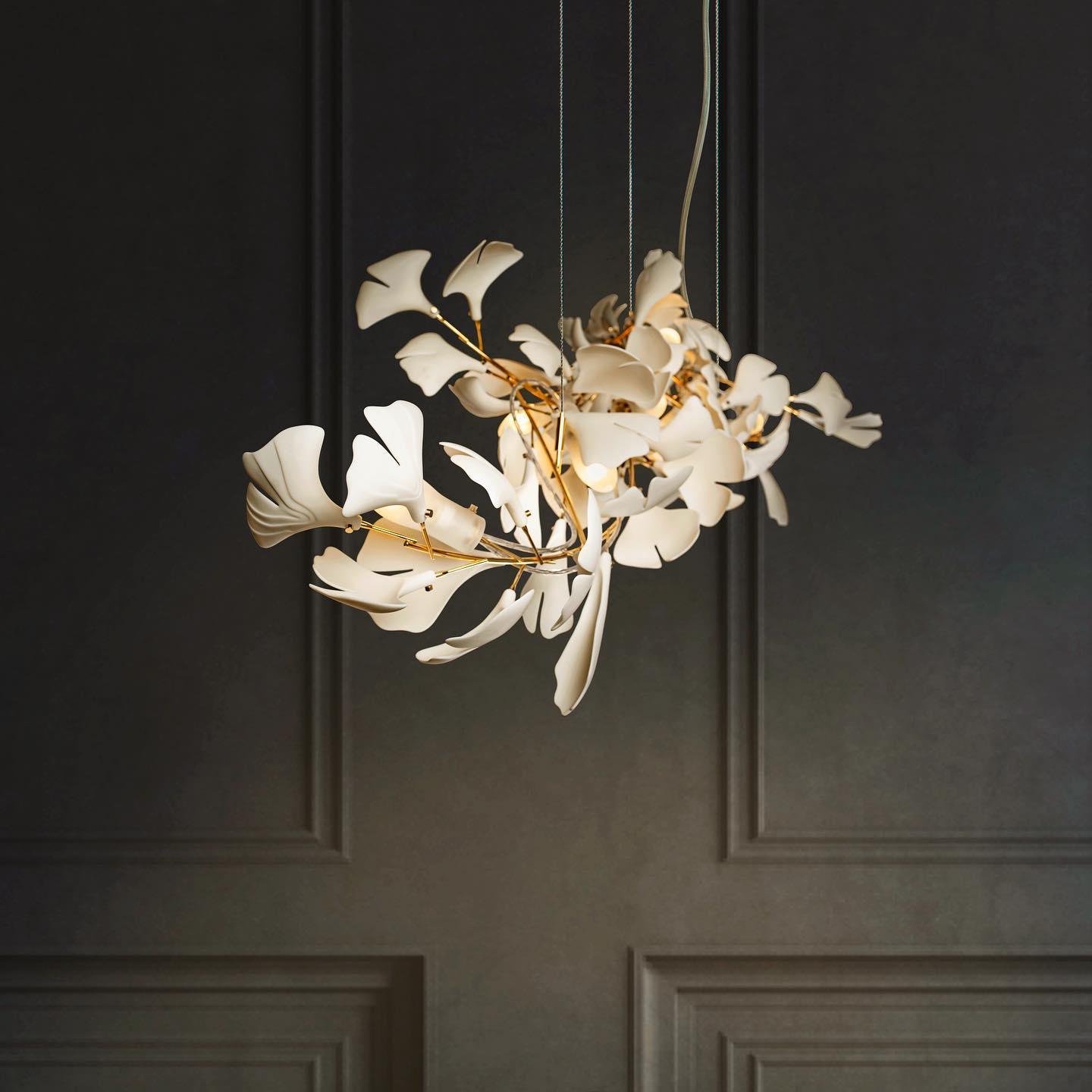Gingko Ceramic Chandelier A