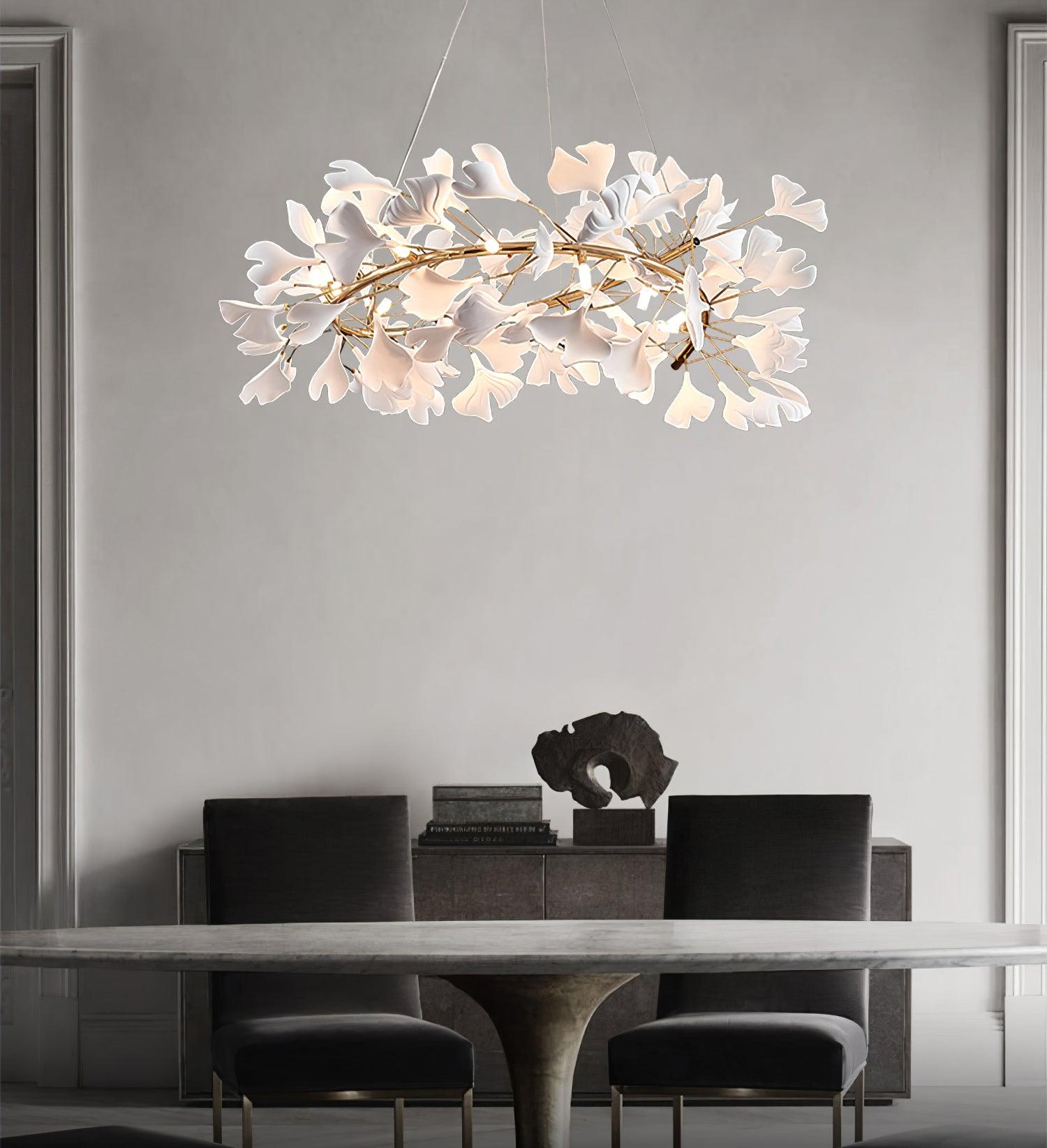 Gingko Ceramic Chandelier U