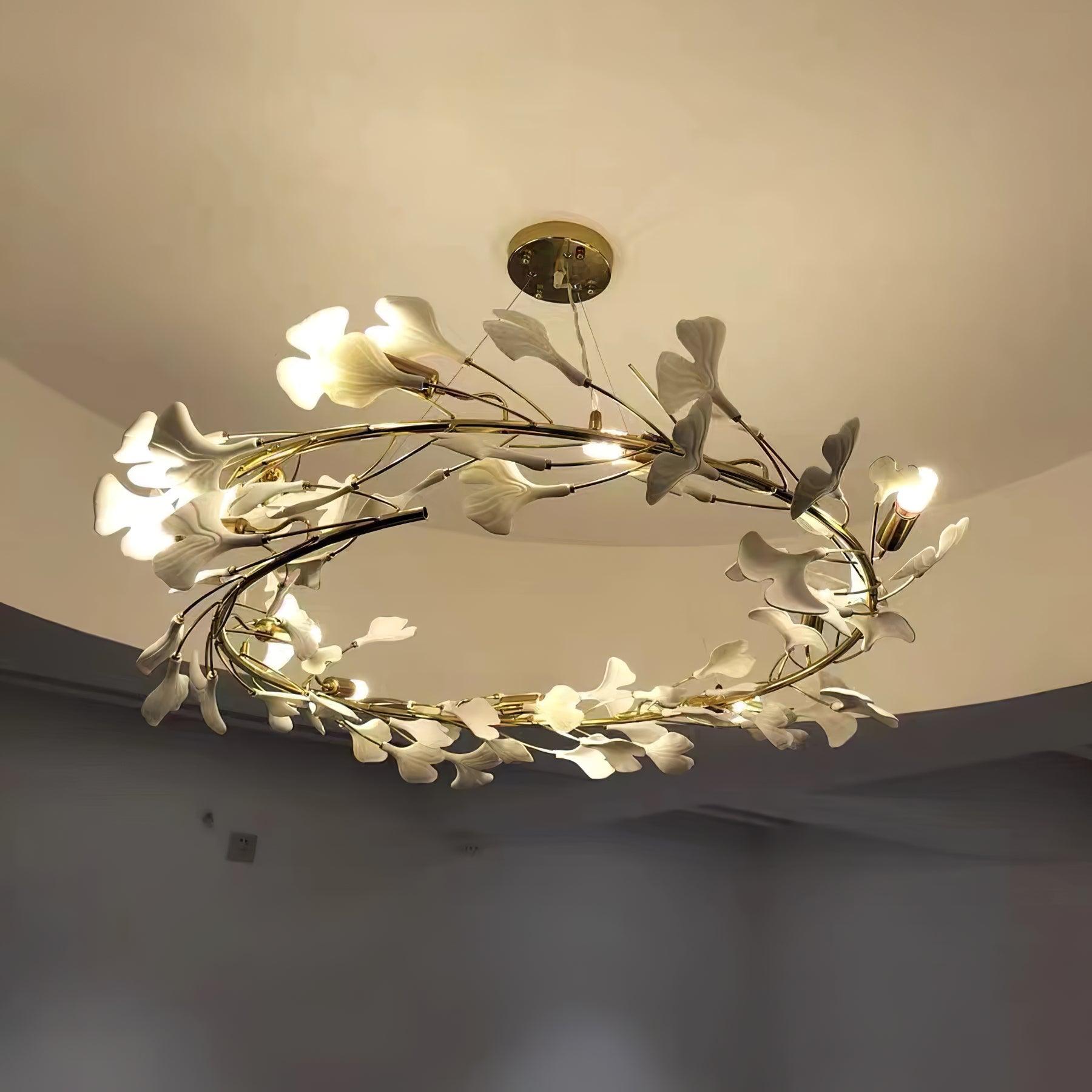 Gingko Ceramic Chandelier U