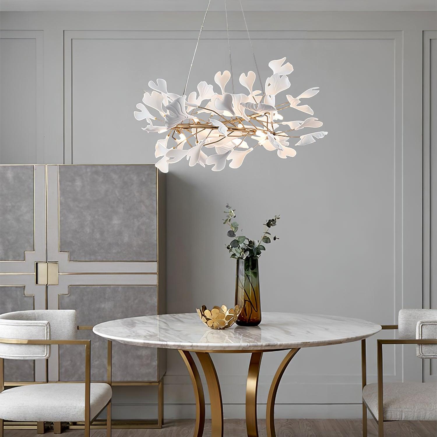 Gingko Ceramic Chandelier U