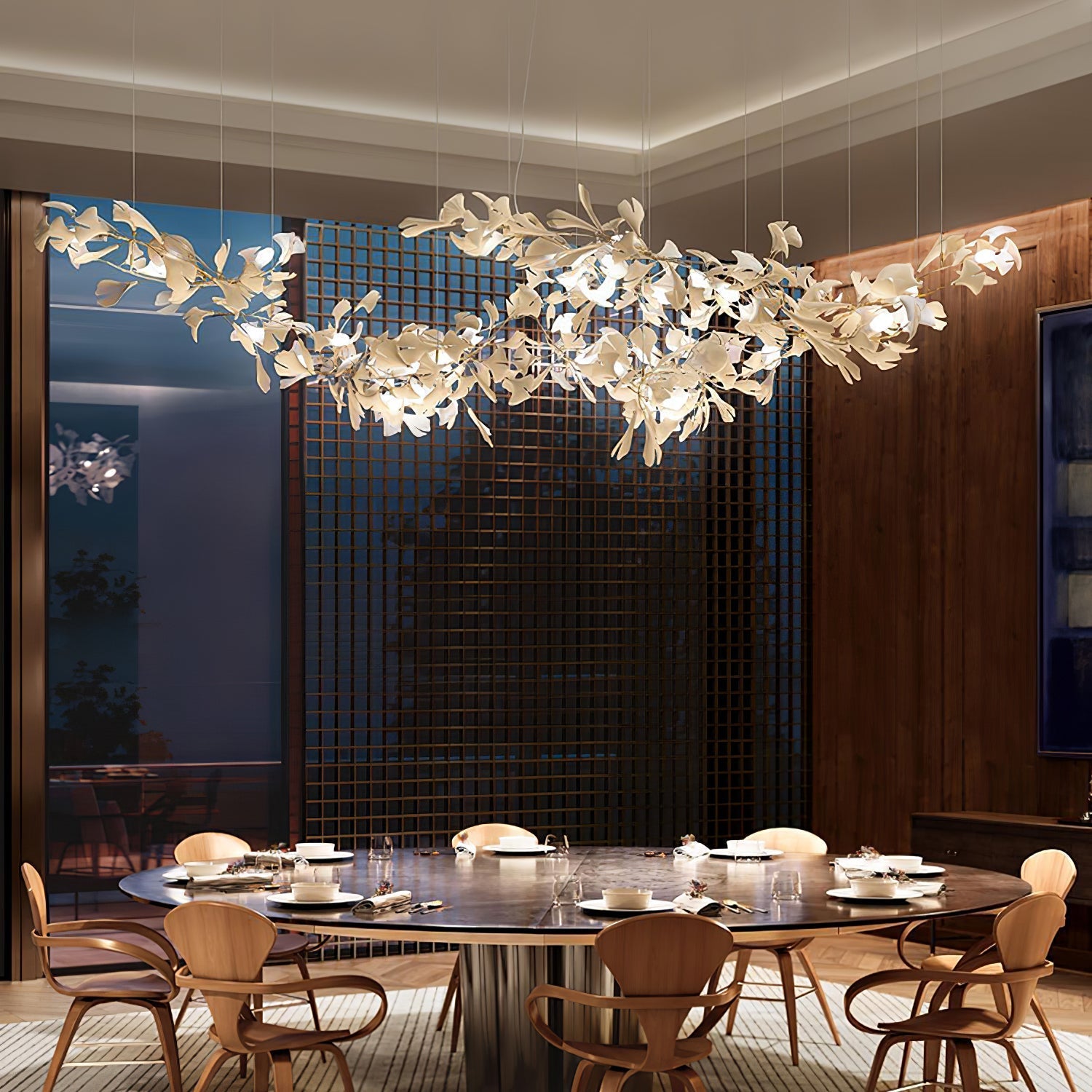 Gingko Ceramic Chandelier K