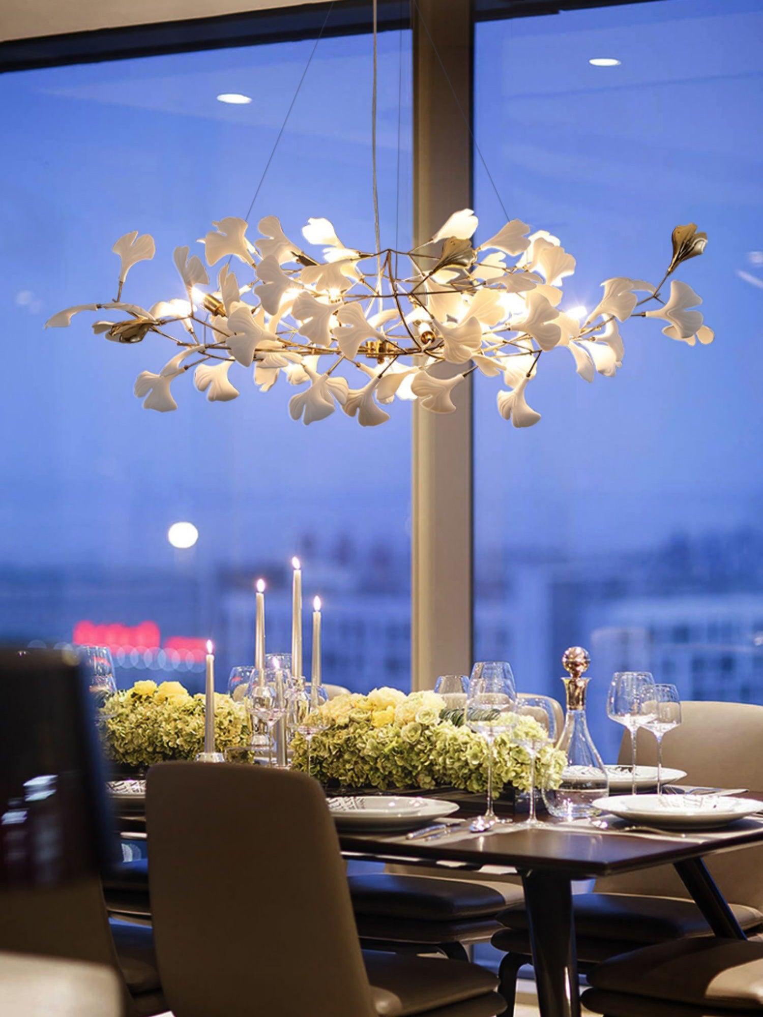 Gingko Ceramic Chandelier S