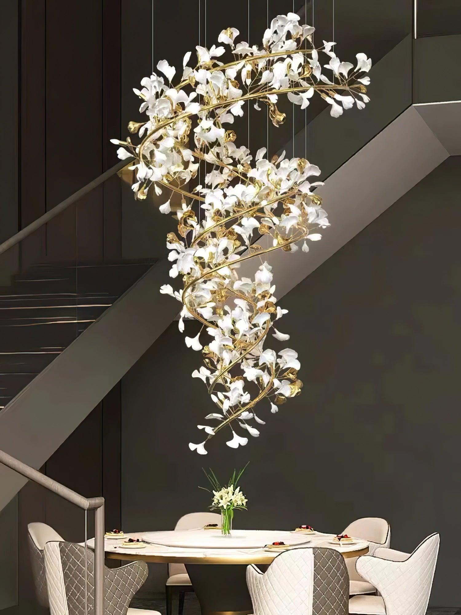 Gingko Ceramic Chandelier F