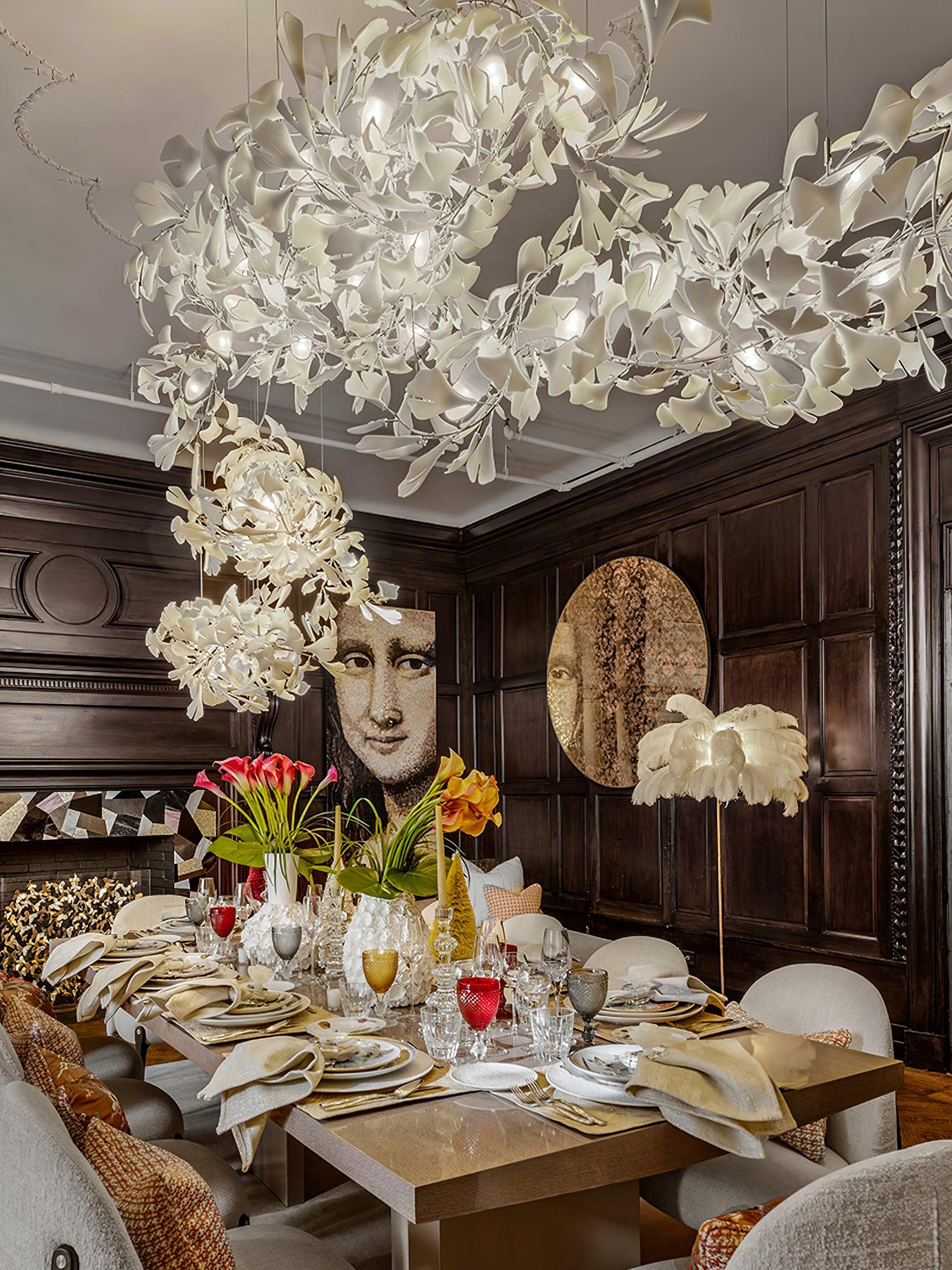 Gingko Ceramic Chandelier C