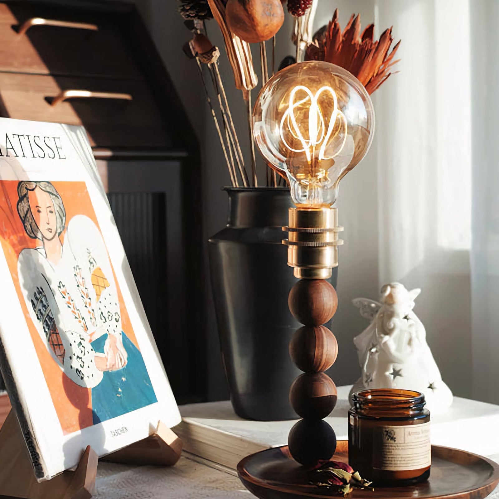 Glass Ball Table Lamp