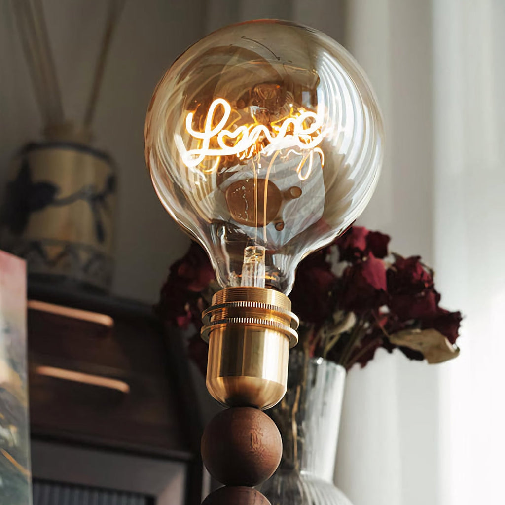Glass Ball Table Lamp