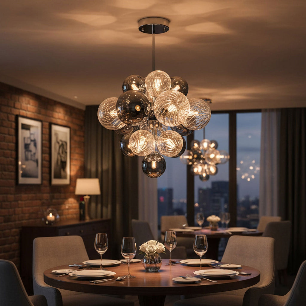 Glass Bubble Chandelier