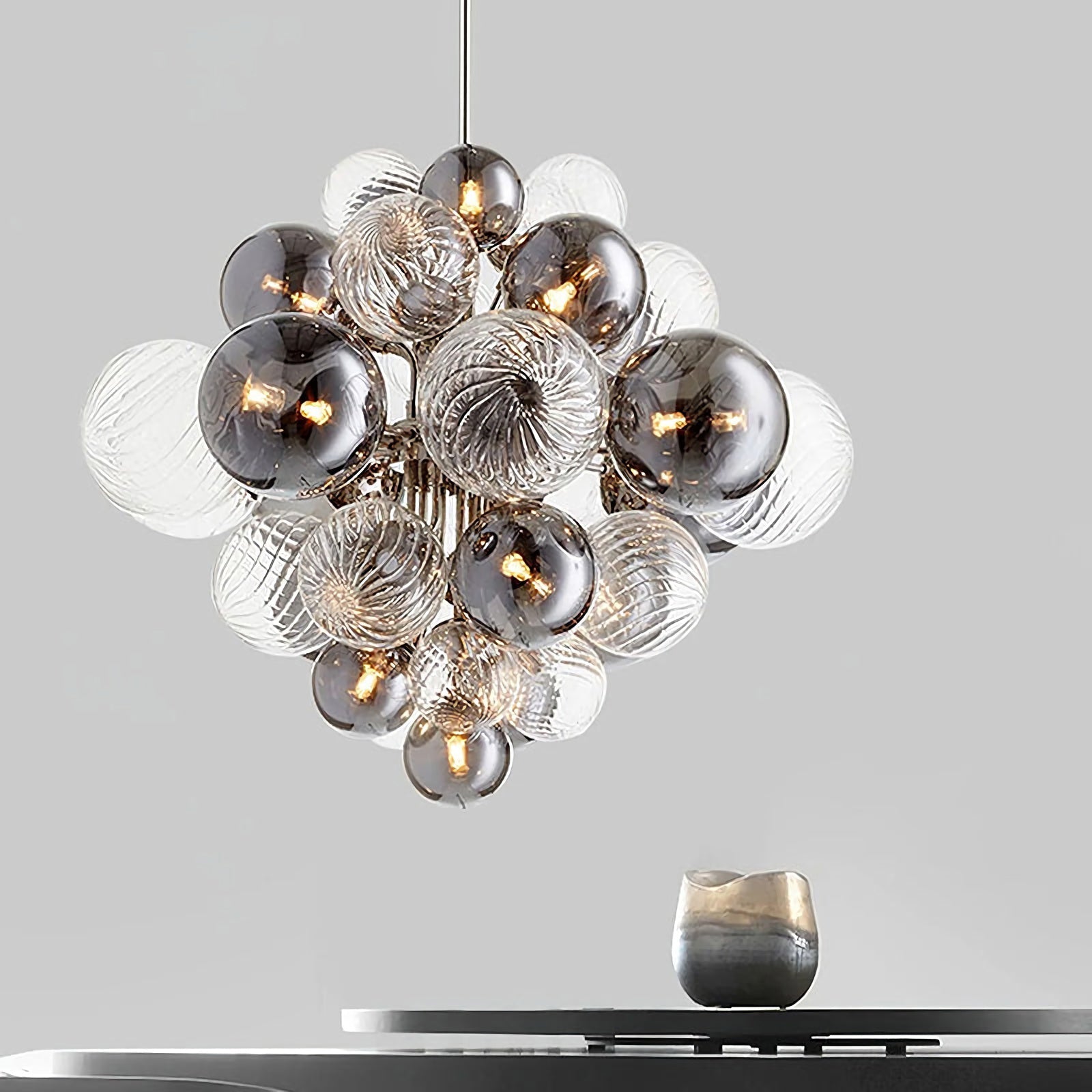 Glass Bubble Chandelier