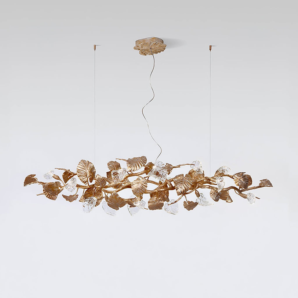 Gold Leaf Chandelier